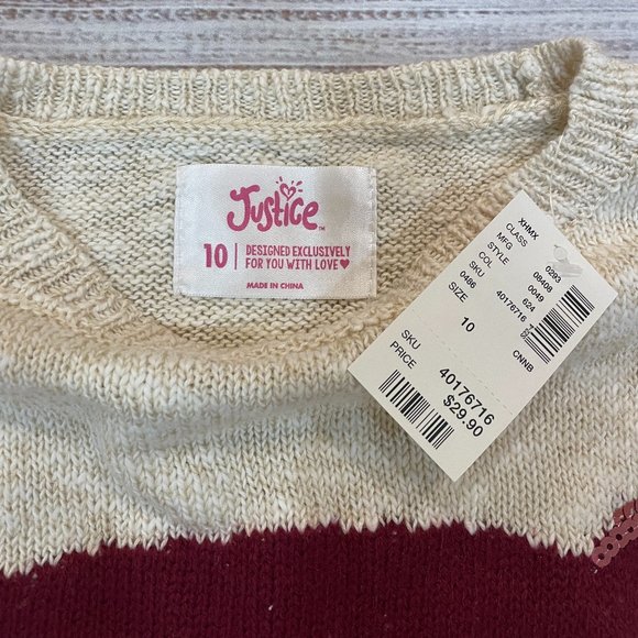 Justice Fuzzy Owl Sequin Sweater - Picture 3 of 3